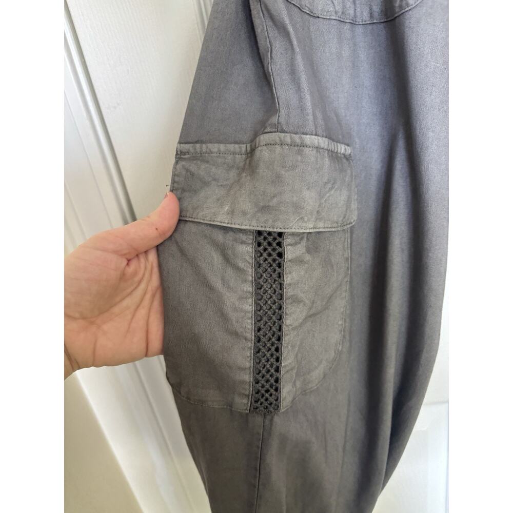 Anthropologie Cloth & Stone 100% Tencel Lace Cargo Joggers Utility Medium Lounge - Picture 5 of 8